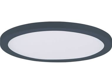Maxim Lighting Chip 1-Light Black White Round Flush Mount MX57592WTBK