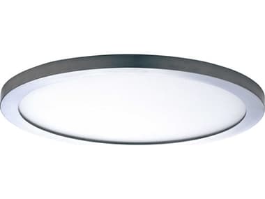 Maxim Lighting Chip 1-Light Satin Nickel Round Flush Mount MX57592WTSN