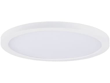 Maxim Lighting Chip 1-Light White Round Flush Mount MX57592WTWT