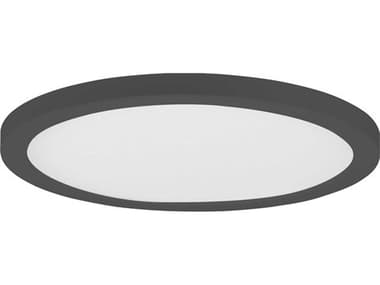 Maxim Lighting Chip 1-Light Black Round Flush Mount MX57593WTBK