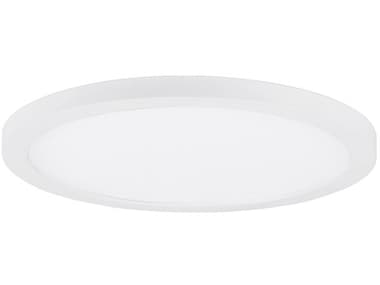Maxim Lighting Chip 1-Light White Round Flush Mount MX57593WTWT