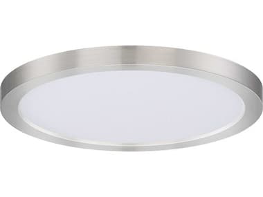 Maxim Lighting Chip 1-Light Satin Nickel Round Flush Mount MX57594WTSN