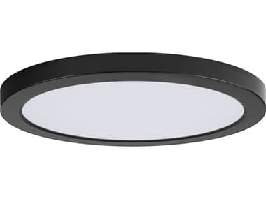 Maxim Lighting Chip 1-Light Black Round Flush Mount MX57596WTBK