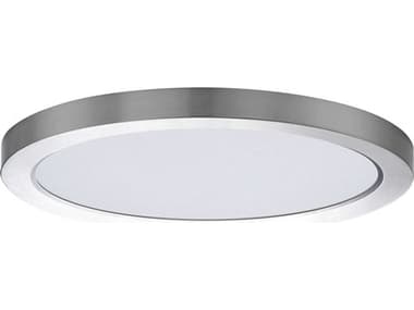 Maxim Lighting Chip 1-Light Satin Nickel Round Flush Mount MX57596WTSN