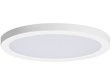 Maxim Lighting Chip 1-Light White Round Flush Mount MX57596WTWT