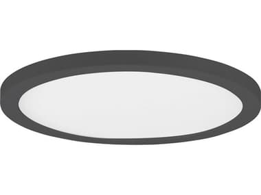 Maxim Lighting Chip 1-Light Black Round Flush Mount MX57597WTBK