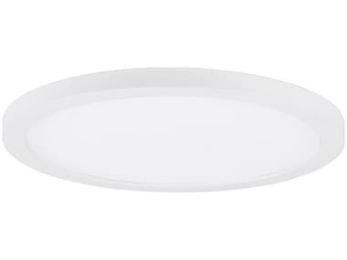 Maxim Lighting Chip 1-Light White Round Flush Mount MX57597WTWT