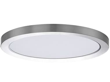 Maxim Lighting Chip 1-Light Satin Nickel Round Flush Mount MX57696WTSN