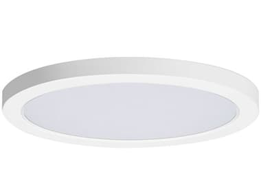 Maxim Lighting Chip 1-Light White Round Flush Mount MX57696WTWT