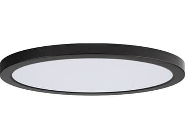 Maxim Lighting Chip 1-Light Black Round Flush Mount MX57698WTBK