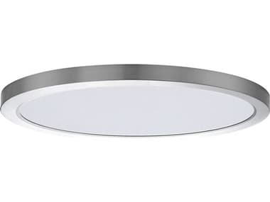 Maxim Lighting Chip 1-Light Satin Nickel Round Flush Mount MX57698WTSN