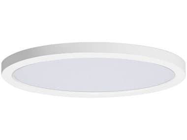 Maxim Lighting Chip 1-Light White Round Flush Mount MX57698WTWT