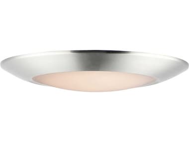 Maxim Lighting Diverse 1-Light Satin Nickel Bowl Flush Mount MX57913WTSN