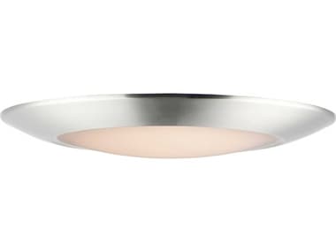 Maxim Lighting Diverse 1-Light Satin Nickel Bowl Flush Mount MX57923WTSN