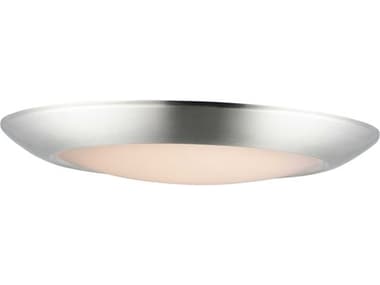 Maxim Lighting Diverse 1-Light Satin Nickel Round Flush Mount MX57931WTSN