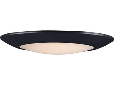 Maxim Lighting Diverse 1-Light Black Round Flush Mount MX57933WTBK