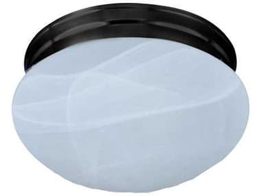 Maxim Lighting Essentials 7" 1-Light Oil Rubbed Bronze Glass Bowl Flush Mount MX5884MROI
