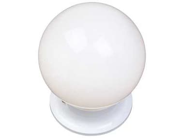Maxim Lighting Essentials 6" 1-Light White Glass Globe Flush Mount MX5889WTWT