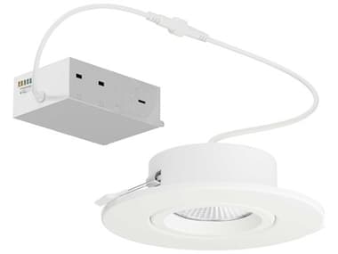 Maxim Lighting Slim Gimbal 1-Light White Round Recessed Light MX67757WTWT
