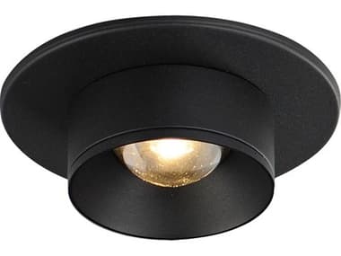Maxim Lighting Caldera 3" 1-Light Black Round Flush Mount MX86210BK