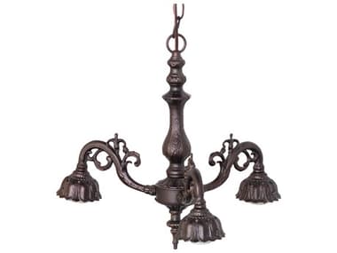 Meyda Victorian 3-Light Mahogany Bronze Traditional Chandelier MY10401