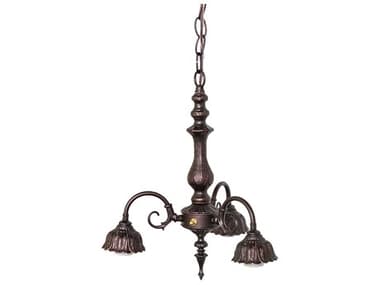 Meyda Victorian 3-Light Mahogany Bronze Traditional Chandelier MY11617