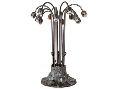 Meyda Lily Mahogany Bronze Table Lamp Base MY116328