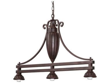 Meyda Ilona 3-Light Mahogany Bronze Island Pendant MY133263