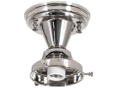 Meyda Revival 1-Light Polished Nickel Flush Mount MY145904