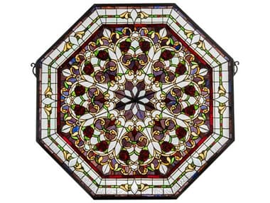 Meyda Floral LED Backlit Stained Glass Window MY171080