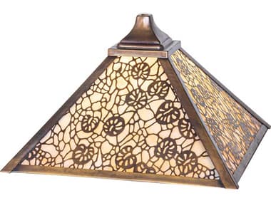 Meyda Lotus Leaf Antique Copper Beige Shade MY176261