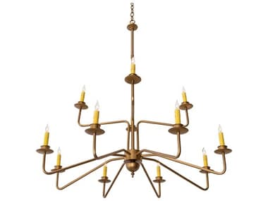 Meyda 12-Light Gold Chandelier MY220461