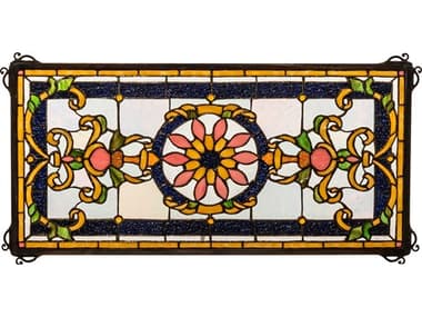Meyda Emma 24" Stained Glass Window Wall Art MY232846