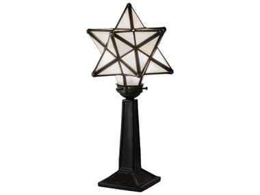 Meyda Moravian Star Steel Glass Table Lamp MY235265
