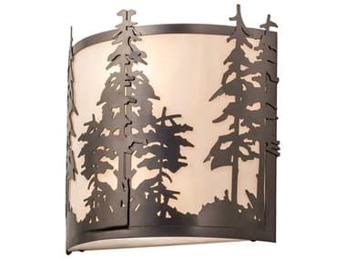 Meyda Tall Pines 12" 2-Light Oil Rubbed Bronze Wall Sconce MY240270