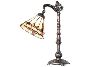 Meyda Belvidere Mahogany Bronze Desk Lamp MY244793