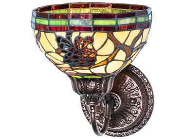 Meyda Pinecone 1-Light Mahogany Bronze Traditional Wall Sconce MY245438