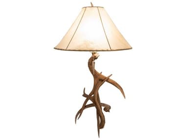 Meyda Antlers Wood Buffet Lamp MY249163