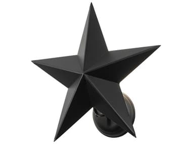 Meyda Texas Star 1-Light Solar Black Wall Sconce MY249904