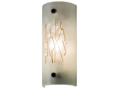 Meyda Twigs 12" Tall 1-Light Nickel Clear Glass Wall Sconce MY250622