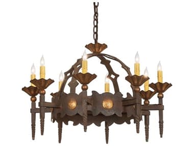 Meyda 8-Light Brown Chandelier MY250741