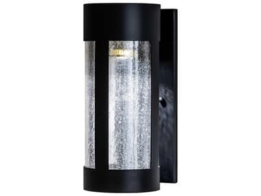 Meyda Cartier 12" Tall 1-Light Black Glass LED Wall Sconce MY251392