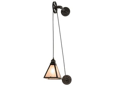 Meyda 1-Light Steel Glass Wall Sconce MY252909