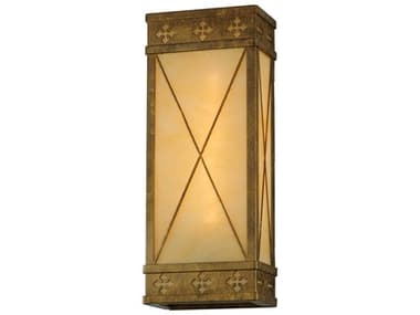 Meyda Byzantine 17" Tall 1-Light Brown Glass Wall Sconce MY255000