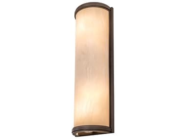 Meyda Cilindro 24" Tall 2-Light Oil Rubbed Bronze Glass Wall Sconce MY255408