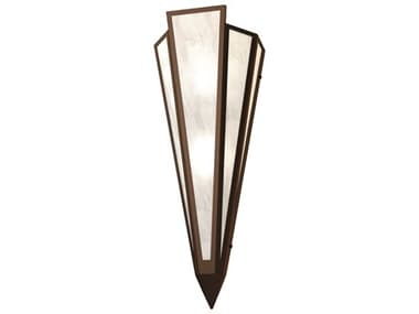 Meyda Brum 22" Tall 2-Light Timeless Bronze Glass Wall Sconce MY255702