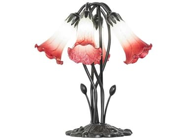 Meyda Pond Lily Mahogany Bronze Table Lamp MY262214