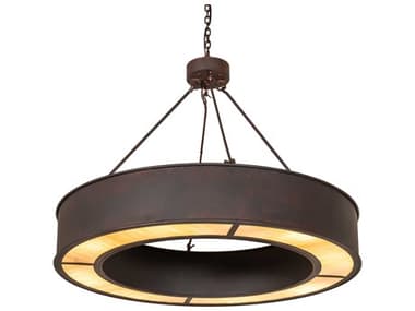 Meyda Loxley 8-Light Copper Metallic Black Cherry Outdoor Hanging Light MY263084