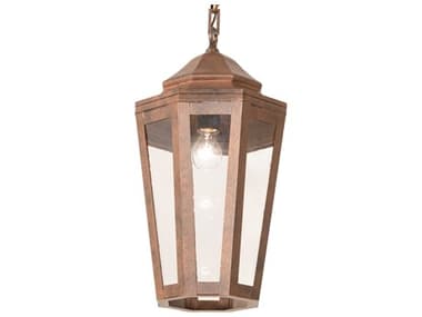 Meyda 1-Light Antique Rust Copper Lantern Mini Pendant MY264597