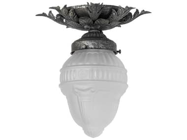 Meyda 1-Light Antique Pewter Flush Mount MY267262